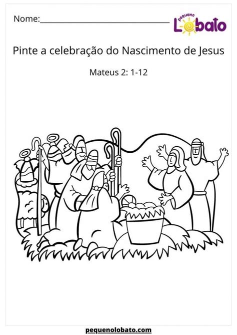 Atividade sobre o Nascimento de Jesus - Mateus 2